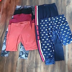 6 pcs girls leggings size 7-8